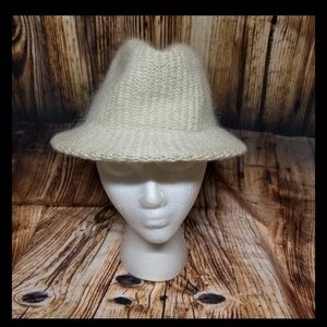 Fedora Vintage Cream Women s Hat Made in Italy Synthetic Blend One Size Fit Most